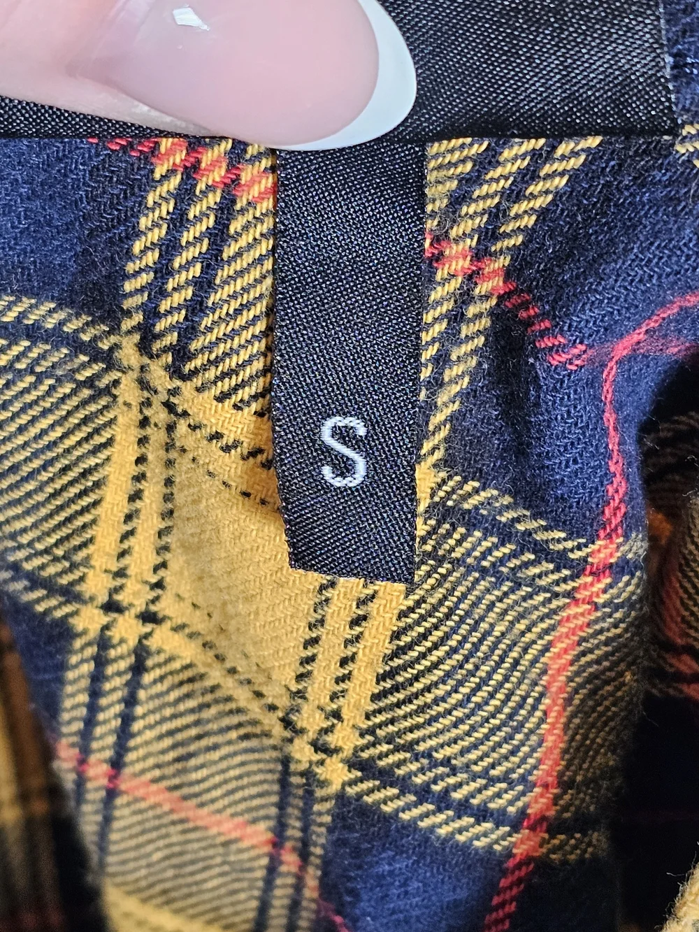 Sourpuss Yellow Red Navy Plaid Skirt Sz S - Picture 7 of 8